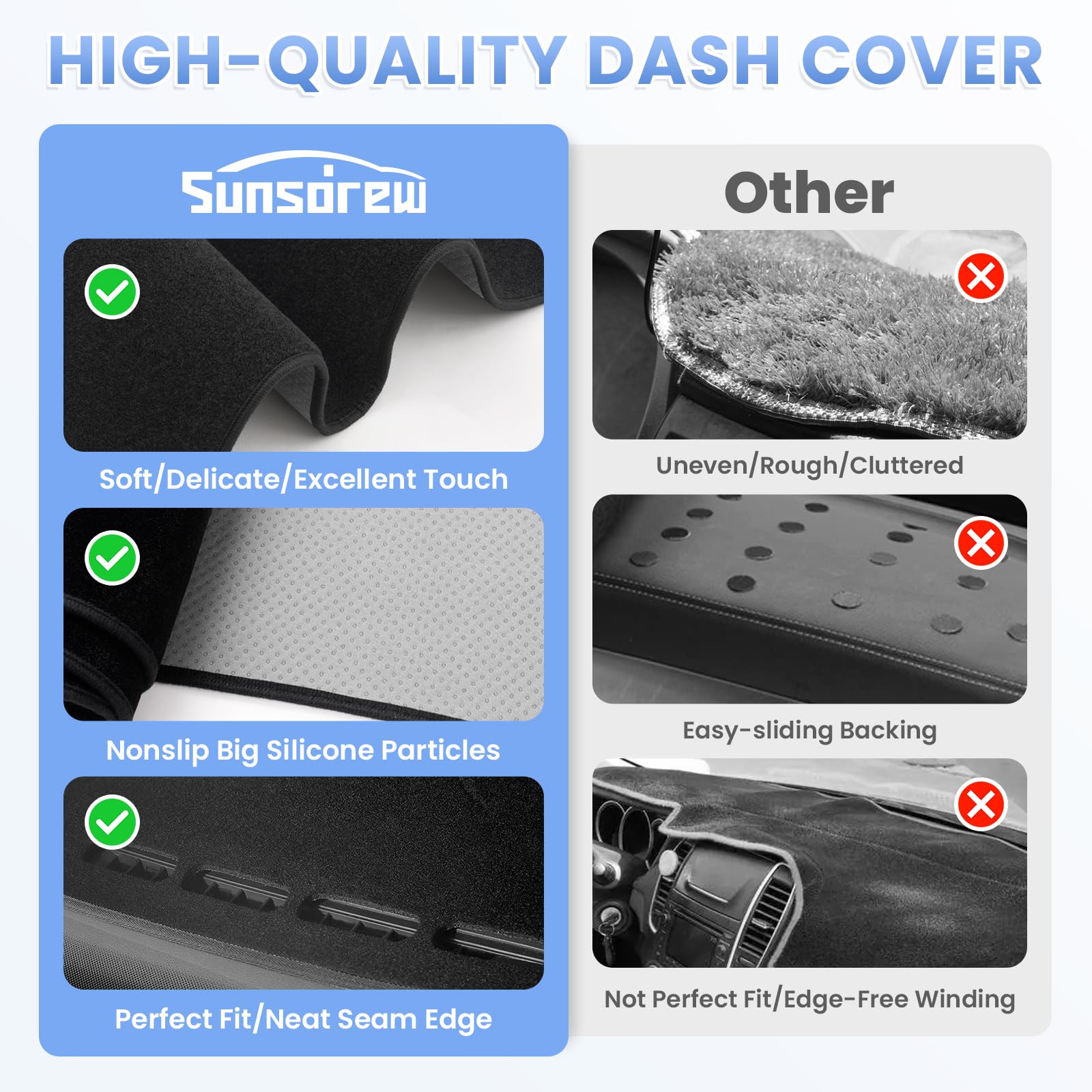 Amazon | Sunsdrew ダッシュカバー 2015-2020 シボレー タホ
